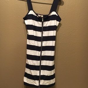 Nautical looking Dress with zipper